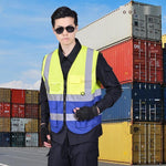 10 Pieces Reflective Vest Reflective Vest Reflective Clothing Reflective Traffic Construction Riding Vest Fluorescent