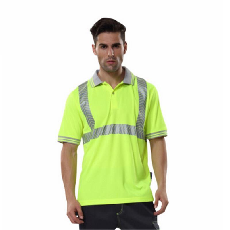 Reflective Vest Safety Protection Vest Working Clothes with High Quality Reflective Material Fluorescent Yellow Size XL