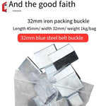 6 Pieces 32mm Sheet Metal Packing Buckle Steel Belt Sheet Metal