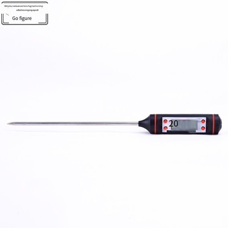 6 Pieces Air Conditioning Thermometer Outlet Electronic Digital Display Food Temperature Measurement High-precision Probe