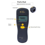 Non-contact Photoelectric Tachometer Laser Linear Velocity Tester Digital Display Velocity