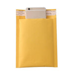 500 Only Kraft Paper Self Sealing Bag, Composite Bubble Envelope, Foam Shockproof Yellow Express Bag 15x21+4cm