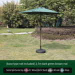 2.7m Outdoor Sunshade Umbrella Security Guard Box Sun Umbrella Straight Pole Umbrella Thickened Rainproof Without Base