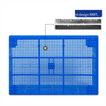 Plastic Rectangular Express Basket Thickened Fruit Vegetable Transportation Basket 680 * 480 * 400 mm Blue