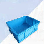 Thickened Plastic Box Durable Fall Resistant Rectangular Turnover Basket Blue