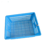 Process Thickened Plastic Basket Rectangular Basket Blue Large capacity Safe And Reliable Wear-Resistant Non-Toxic And Tasteless