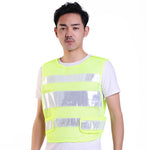 6 Pieces Reflective Vest Traffic Reflective Vest Road Construction Safety Warning Clothing Reflective Vest Reflective Vest