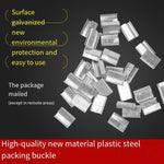 10 Bags 200 Pieces/Bag PET Plastic Steel Belt Packing Buckle Iron Sheet Full Cases