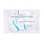 6 Pieces Thickened Disposable Gloves Food Catering Plastic Hand Film Transparent Durable Thickened 100 Pieces L