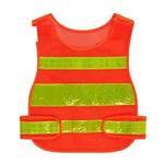10 Pieces Orange Red Mesh Vest Reflective Vest Reflective Safety Clothing Reflective Clothing Sanitation Riding Safety Clothing