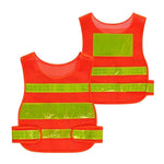 10 Pieces Orange Red Mesh Vest Reflective Vest Reflective Safety Clothing Reflective Clothing Sanitation Riding Safety Clothing