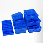 Multi Grid Tool Storage Box Set Parts Screw Classification Box Turnover Box Warehouse Blue