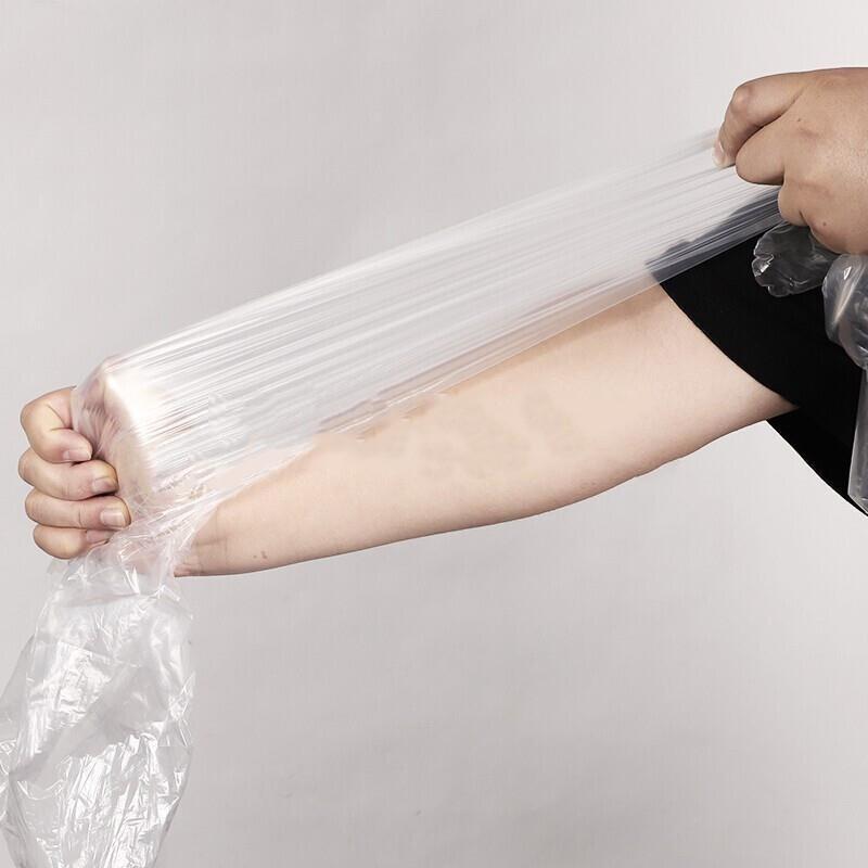 100 / Pack White Long Arm Gloves Disposable Gloves