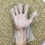 10 Boxes Transparent Disposable Crawfish PE Gloves Kitchen Clean Food Catering Baking Beauty Hairdressing Thickened Film Gloves Box Extraction Type 100 Pieces/Box Free Size