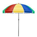 Sunshade Sun Umbrella Outdoor Stall Large Courtyard Shed Advertising Printer 1.8m Blue Silver Glue