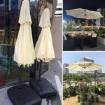Outdoor Courtyard Umbrella Sunshade Large Sun Advertising Stall Beach Activity Banana Table And Chair Package 1