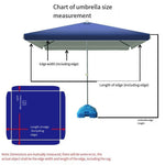 Sun Umbrella Large Outdoor Stall Square Sunshade Courtyard Commercial Sunscreen Umbrella Big Red 2m * 2m