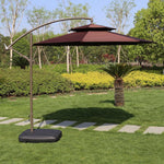 Sunshade Umbrella Sun Big Outdoor Stall Courtyard Sunscreen Anti Ultraviolet Folding Coffee Double Top Marble