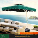 Outdoor Sunshade Umbrella Sun Large Stall Courtyard Balcony Sunscreen Folding Canopy Sunshade Umbrella [upgrade Can Lift] 2.2m + Cross Seat
