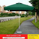 Outdoor Umbrella Courtyard Sun Advertisement Folding Center Pillar Balcony Table Chair Sun Stall Barker 2.0m [color Message]