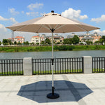 Outdoor Umbrella Courtyard Sun Advertisement Folding Center Pillar Balcony Table Chair Sun Stall Barker 2.0m [color Message]