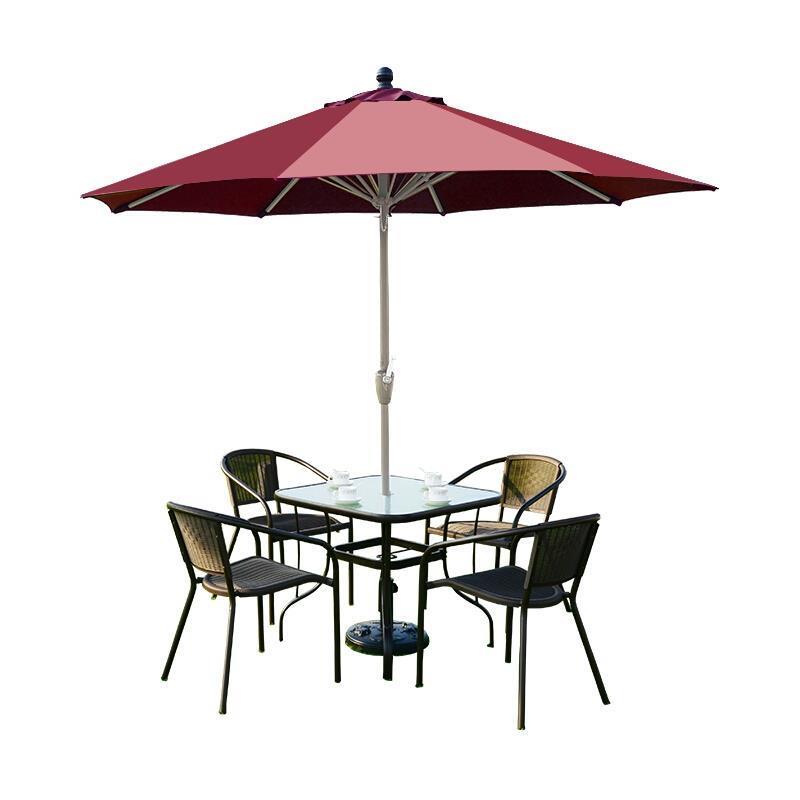 Outdoor Table And Chair Rattan Chair Outdoor Balcony Table And Chair Leisure Garden Table And Chair Three Piece Courtyard Rattan Chair 1 + 4