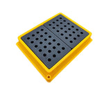 [Rotational Plastic Desktop Small Platform 530 * 430 * 110mm] Leakage Proof Tray Leakage Proof Platform Chemical Warehouse Oil Barrel Hazardous Waste Liquid Oil Tray Plastic Forklift Tray