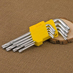 6 Pieces Hardware Tools 9-piece Set Of Star Shaped Box And Hexagon Spanner Set Of Star Shaped Screw Driver Alloy Steel