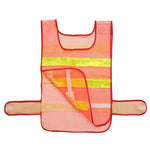 15 Pieces Red Grid Night Reflective Vest Reflective Vest Safety Vest Traffic Engineering Construction Site Sanitation Safety Protection Vest