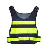 10 Pieces Black Mesh Reflective Vest Safety Clothes Travel Safety Warning Green Clothes Reflective Vest for Outdoor Working