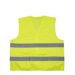 6 Pieces Reflective Vest Fluorescent Vest Highway Construction Site Reflective Vest Light Comfortable Reflective Strip Work Vest Yellow Free Size