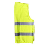 6 Pieces Reflective Vest Fluorescent Vest Highway Construction Site Reflective Vest Light Comfortable Reflective Strip Work Vest Yellow Free Size