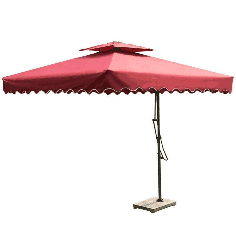 2.5 Rainproof Wine Red Outdoor Umbrella Courtyard Umbrella Balcony Umbrella Security Booth Booth Umbrella