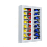 1200 * 360 * 1800mm 40 Grids Safety Helmet Cabinets On Site Workshop Safety Helmet Tool Cabinet