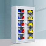 20 Safety Helmet Cabinets, Safety Helmet Storage Cabinet In Workshop, Safety Helmet Tool Cabinet 900 * 360 * 1400mm Long