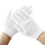 6 Pieces White Gloves Etiquette Gloves Stationery Gloves 12 Pairs Of Thin Cotton Driving Gloves Driver Antiskid Reception Review Performance Student Flag Raising Plate Bead Work Labor Protection White Gloves [12 Pairs] Etiquette Gloves