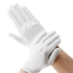 6 Pieces White Gloves Etiquette Gloves Stationery Gloves 12 Pairs Of Thin Cotton Driving Gloves Driver Antiskid Reception Review Performance Student Flag Raising Plate Bead Work Labor Protection White Gloves [12 Pairs] Etiquette Gloves