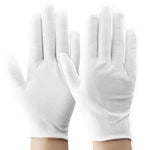 6 Pieces White Gloves Etiquette Gloves Stationery Gloves 12 Pairs Of Thin Cotton Driving Gloves Driver Antiskid Reception Review Performance Student Flag Raising Plate Bead Work Labor Protection White Gloves [12 Pairs] Etiquette Gloves