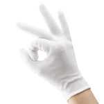 6 Pieces White Gloves Etiquette Gloves Stationery Gloves 12 Pairs Of Thin Cotton Driving Gloves Driver Antiskid Reception Review Performance Student Flag Raising Plate Bead Work Labor Protection White Gloves [12 Pairs] Etiquette Gloves