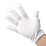 6 Pieces White Gloves Etiquette Gloves Stationery Gloves 12 Pairs Of Thin Cotton Driving Gloves Driver Antiskid Reception Review Performance Student Flag Raising Plate Bead Work Labor Protection White Gloves [12 Pairs] Etiquette Gloves