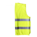 6 Pieces Fluorescent Vest Reflective Vest Woven Comfortable Breathable Strap Velcro Safety Vest