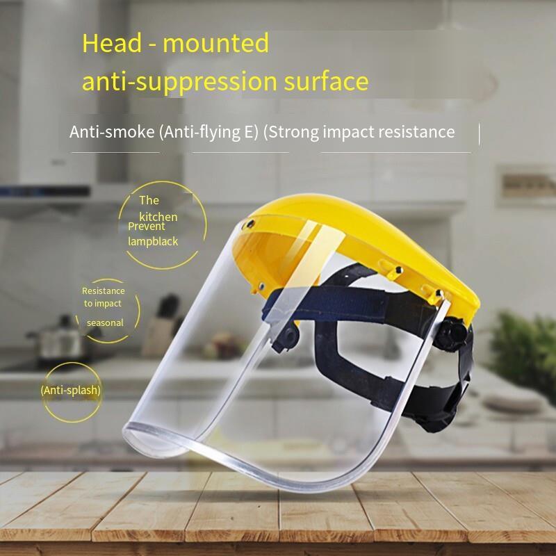 Oil Smoke Mask, Head Mounted Anti Spitting Mask, Anti Spatter, Anti Spatter, Kitchen Cooking, Electric Welding Mask, Grass Spraying, Acid And Alkali Resistant Face Mask, Complete Set Of
