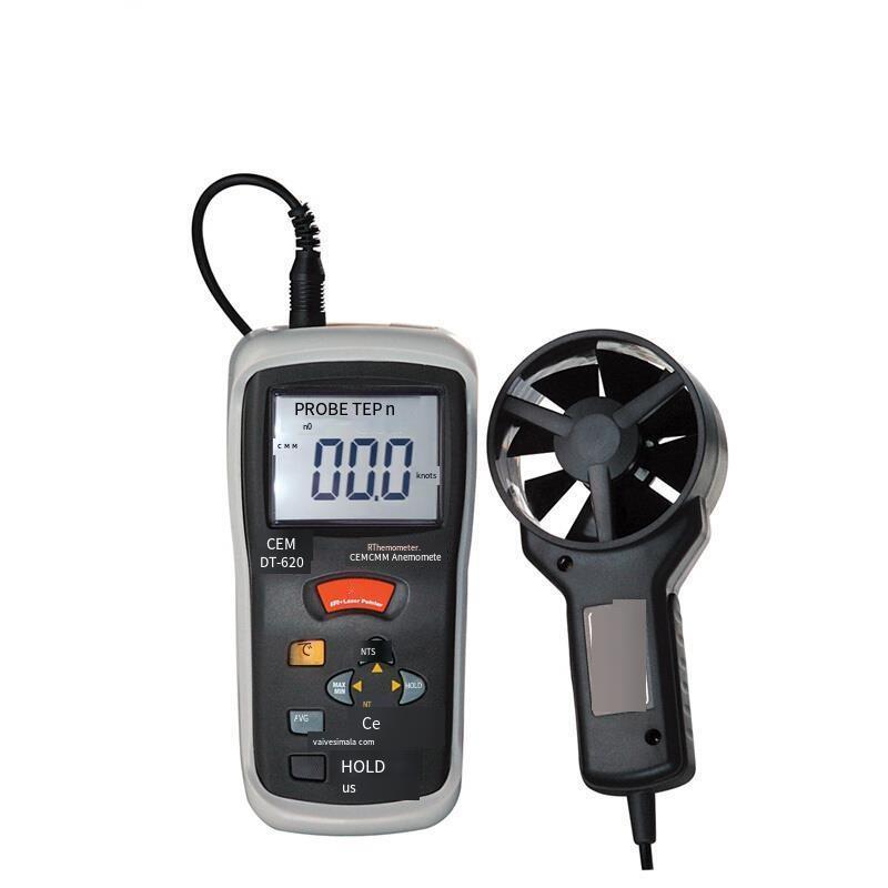 Hand Held Anemometer Digital Display Anemometer Air Volume And Temperature Tester High Precision Anemometer