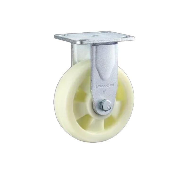4-Inch Fixed Beige Polypropylene PP Casters 4Pcs Medium and Heavy Duty Directional Wheels - 4Pcs