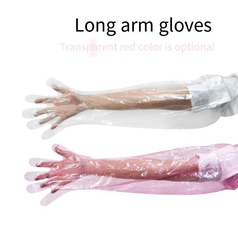 10 Bags 50 Pieces/Bag Animal Disposable Long Arm Gloves Thickened And Lengthened Breeding Equipment And Instruments 85cm