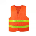 20 Pieces Reflective Vest Vest Lattice Environmental Sanitation Vest Construction Riding Warning Reflective Vest Environmental Sanitation Overalls Can Be Printed Fluorescent Orange Vest Orange