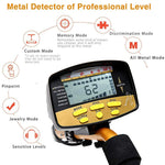 NALANDA Metal Detector 18khz Gold Finder Treasure Hunter with 5 Detection Modes and Submersible Search Coil