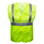 10 Pieces Reflective Vest High Visibility Reflective Safety Vest for Work, Cycling, Runner, Surveyor, Volunteer, Crossing Guard, Road, Construction