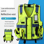 Reflective Vest Mesh Traffic Road Safety Protective Vest Breathable Safety Vests Fluorescent Clothes for Riding Running Working - Fluorescent Yellow