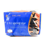 Labor Protection Gloves Dip Rubber Wrinkled Gloves Latex Double-layer Labor Protection Gloves Anti Slip And Wear Resistant Elastic Star (12 Pairs) Size M